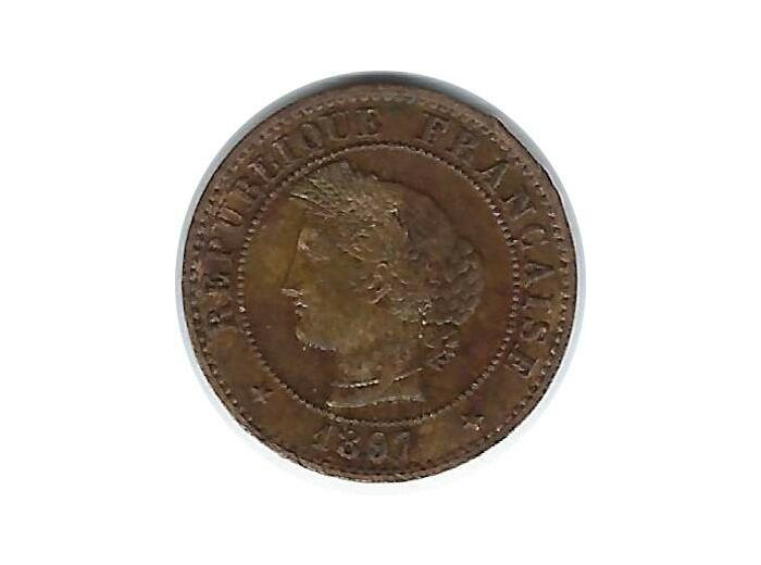 FRANCE 1 CENTIME CERES 1897 A TTB+