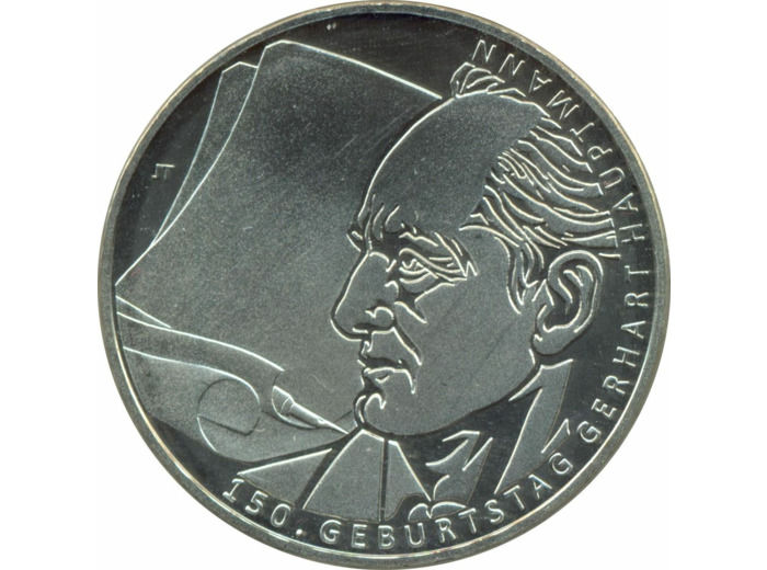 Allemagne 2012 J 10 EURO 150 ANS NAISSANCE DE GERHART HAUPTMANN BE