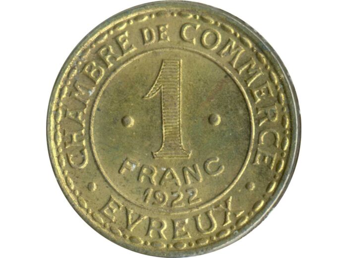 27 EURE - EVREUX 1 FRANC 1922 TTB+