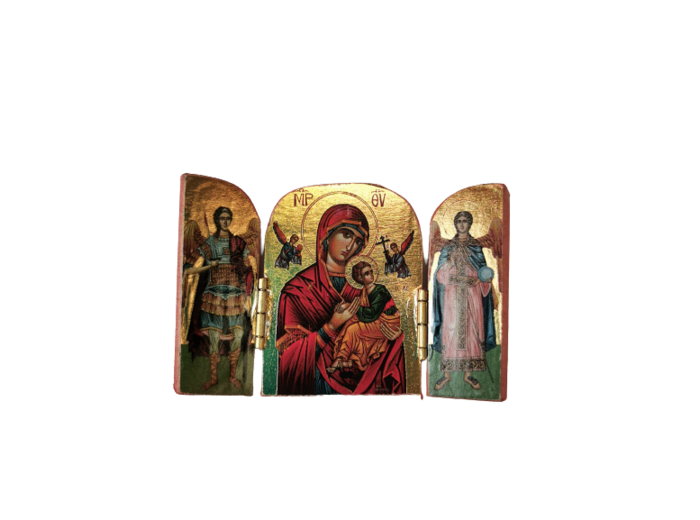 Triptyque doré 7x5cm - THEME DIVERS
