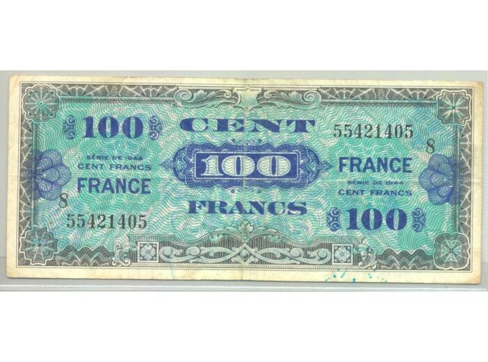 FRANCE 100 FRANCS Type FRANCE 1945 SERIE 8 TTB 405