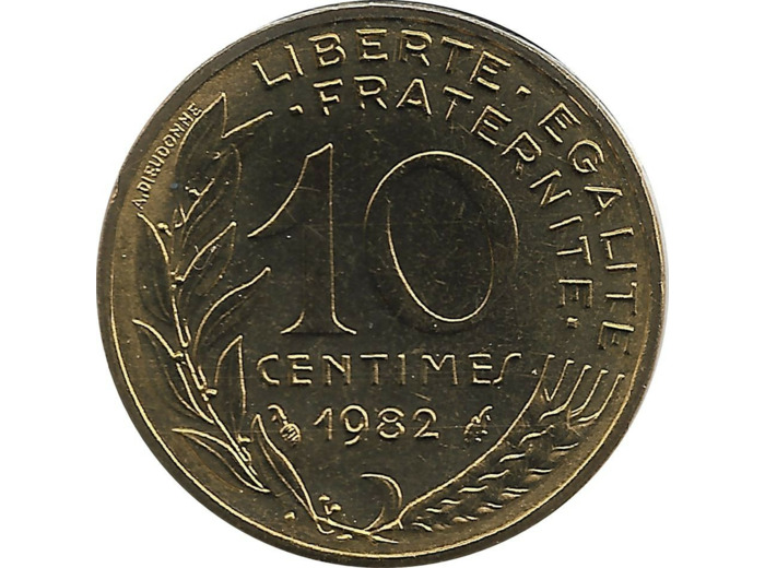 FRANCE 10 CENTIMES LAGRIFFOUL 1982 FDC