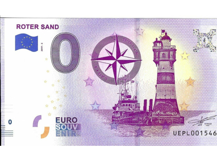 29 PLOGOFF 2019-2 ROTER SAND BILLET SOUVENIR 0 EURO NEUF