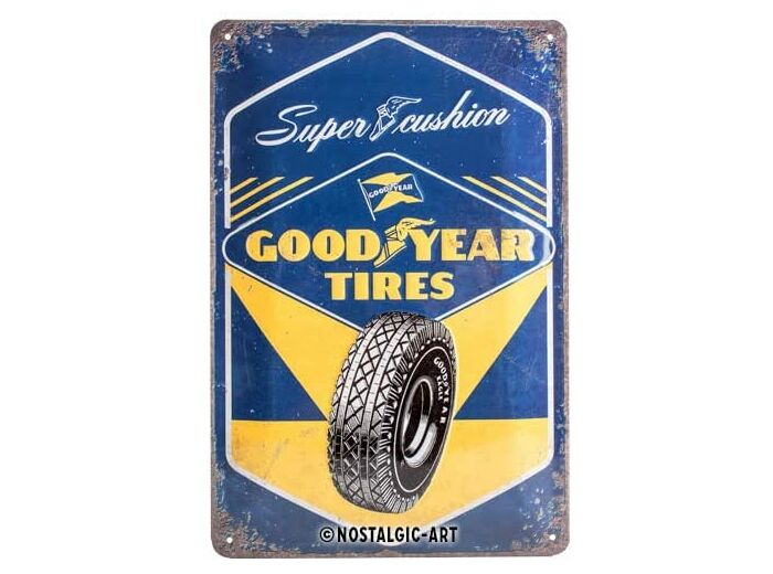 Plaque métal - Good Year Tires - 20 x 30cm.