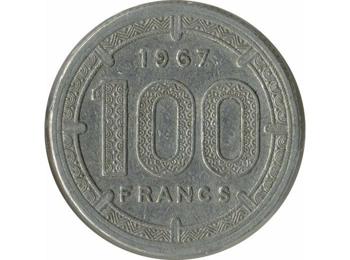 B.C.E.A.E 100 FRANCS 1967 TB+
