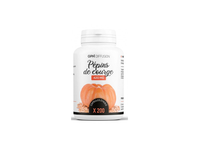 Huile de Pépins de Courge bio 420mg 200 capsules