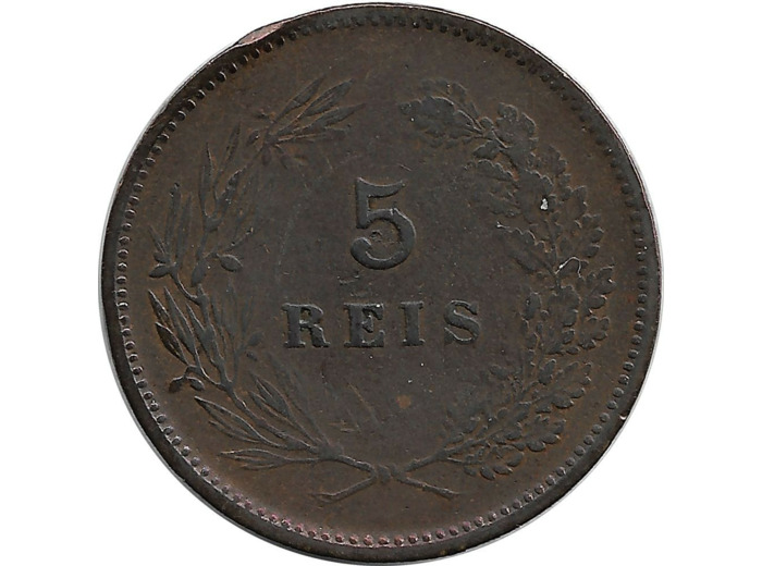 PORTUGAL 5 REIS 1904 TTB-