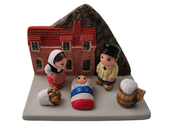 CRECHE en céramique BLOC 8x7cm- CH'TI