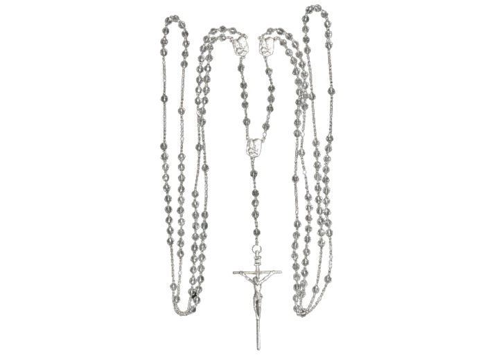 Chapelet de Mariage En 1M - Trois Coeurs Sainte Famille - Croix 11cm