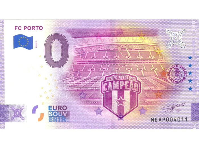 PORTUGAL 2020-5 FC PORTO VERSION ANNIVERSAIRE BILLET SOUVENIR 0 EURO