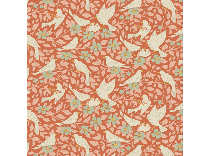 TISSU TILDA SONGBIRD AVA CORAL