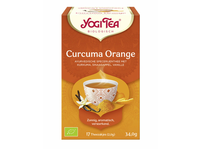 Tisane curcuma orange 17x2g Yogi Tea