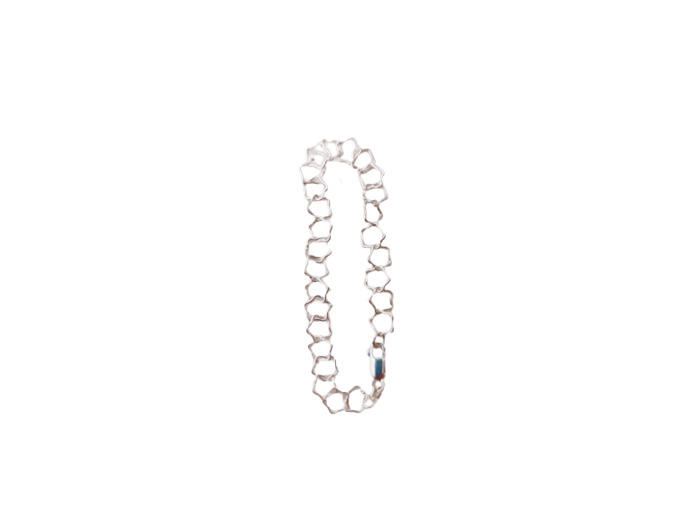 Bracelet en Argent 925 - ETOILES 80  19CM