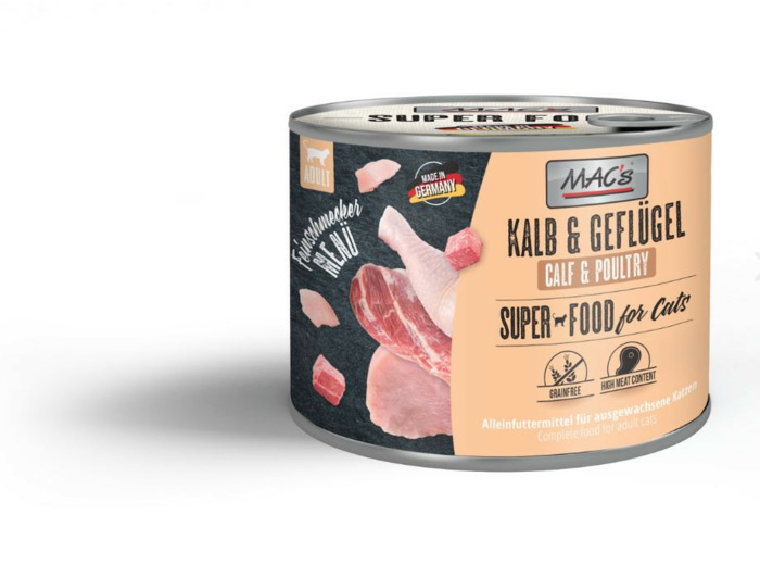 MAC'S Chat GOURMET, Veau & volaille - 200g