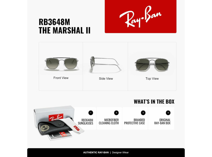 Ray-Ban Montures de Lunettes Mixte 52.0 Gris/Polaire Ras du Cou