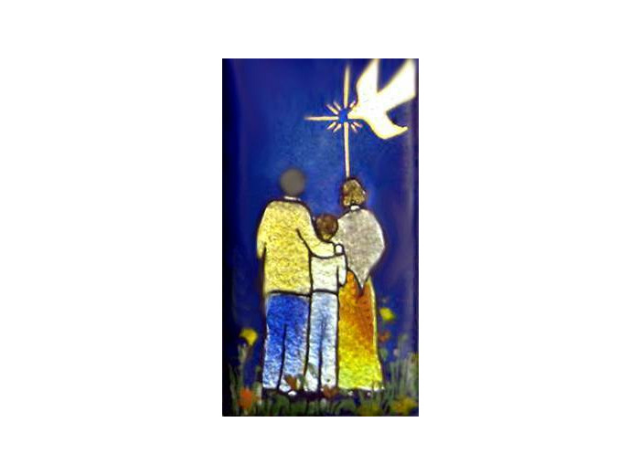 Famille chrétienne 7X4cm - EMAUX DU LIBAN