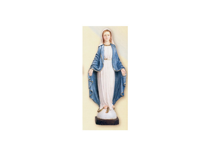 Vierge Miraculeuse 40 cm polychrome - résine peinte main