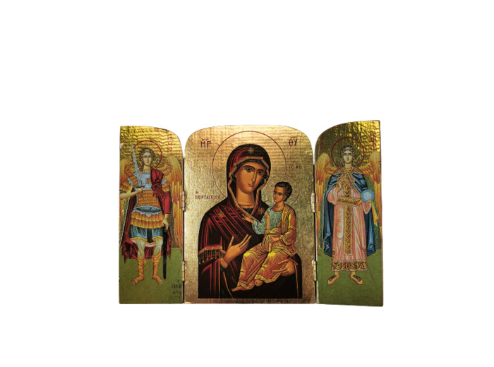 Triptyque doré 20x14.5cm - THEMES DIVERS