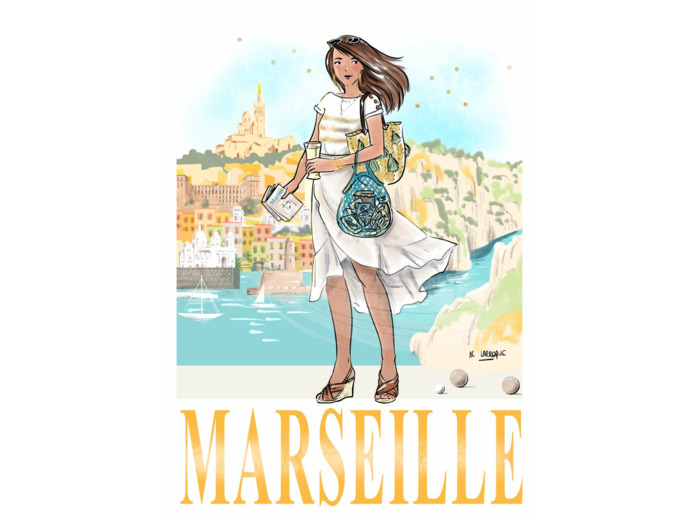 Marseille - affiche, carte