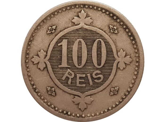 PORTUGAL 100 REIS 1900 TTB (W546)