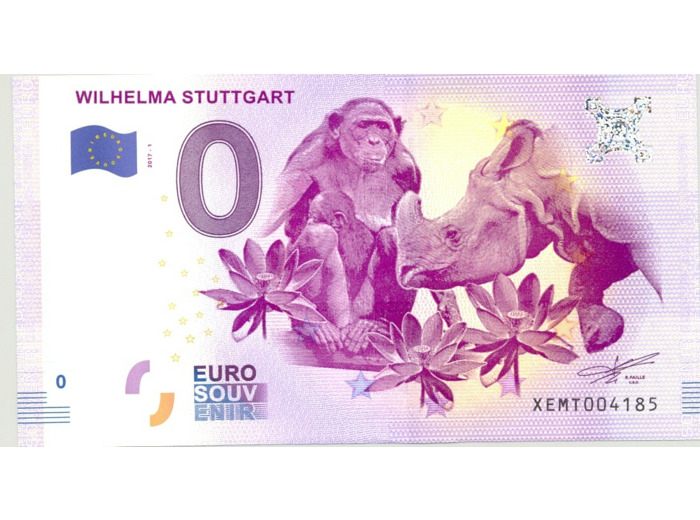 ALLEMAGNE WILHELMA STUTTGART BILLET SOUVENIR 0EURO TOURISTIQUE 2017-1 NEUF