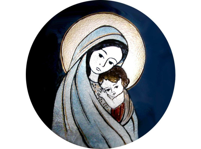 Vierge de Confiance D15,7cm - EMAUX DU LIBAN
