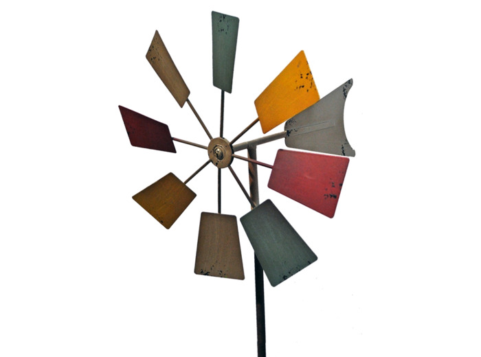 Moulin déco jardin coloré 132x32x31cm