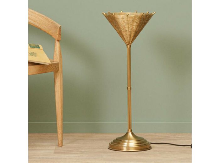 Lampe métal doré Osiris 22x65cm