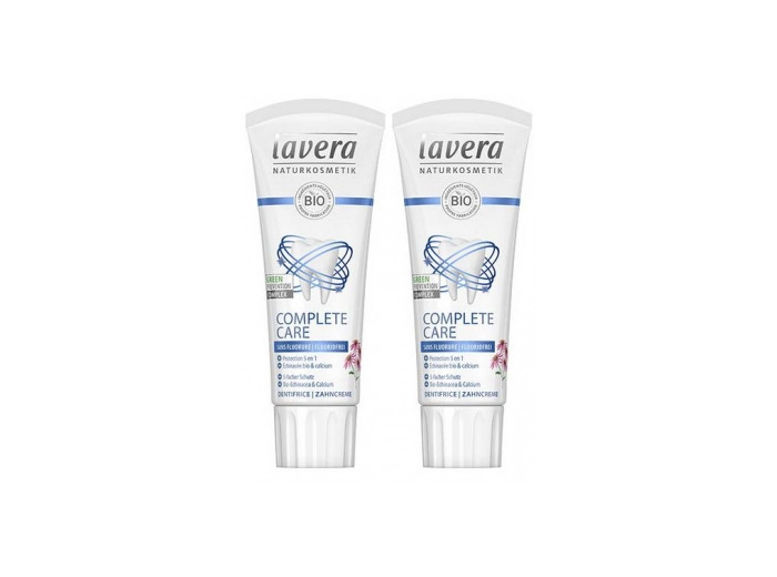 Lot de 2 Dentifrice Complete Care échinacée bio Calcium sans fluorure 2 x 75ml