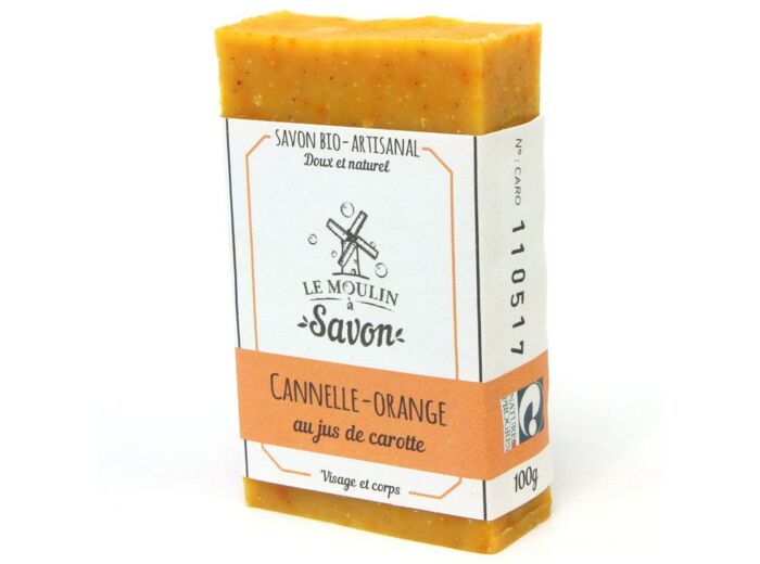 savon solide Cannelle-orange-100g-Le moulin à savon