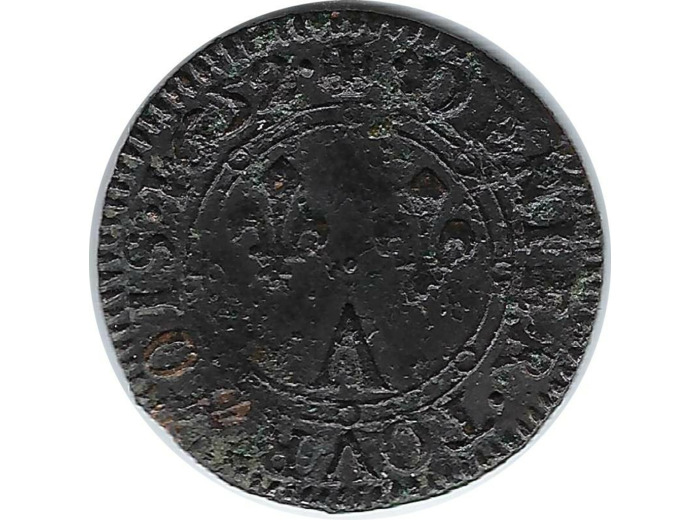 CHARLES II DENIER TOURNOIS PRINCIPAUTE DE ARCHES-CHARLEVILLE 1652 A (Paris) TB+