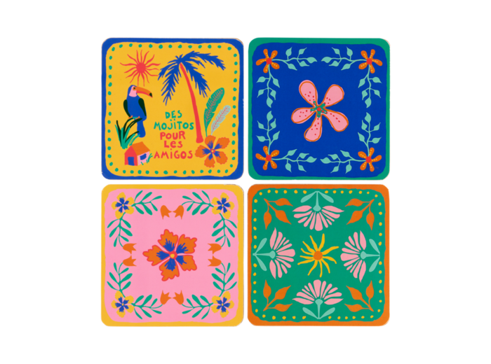 DESSOUS DE VERRE X4 - Fiesta