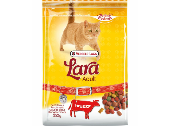 Croquettes LARA pour chat adulte au boeuf