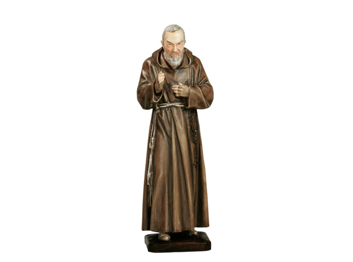 Padre Pio 80cm résine polychrome  PEINT à la MAIN