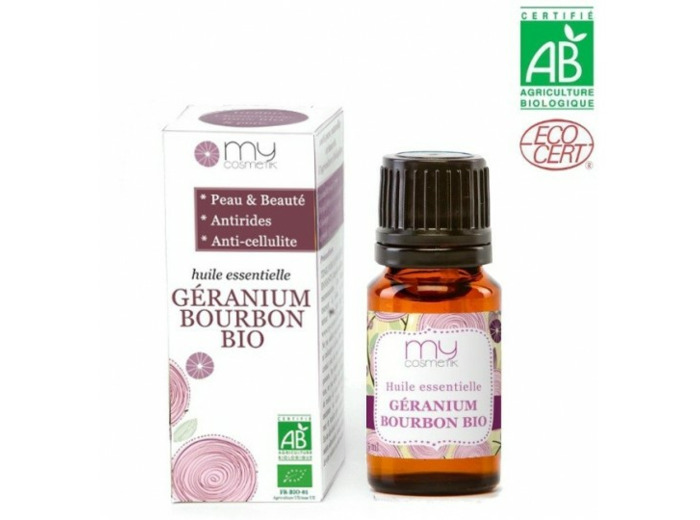 Huile essentielle de Géranium bourbon BIO (AB) - 10ml - My Cosmetik