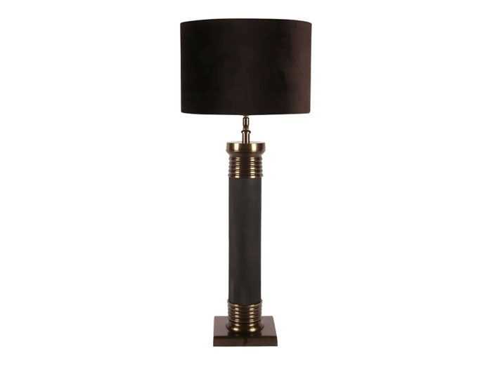 Lampe Eléanore noir argenté en fer 84x31x31cm
