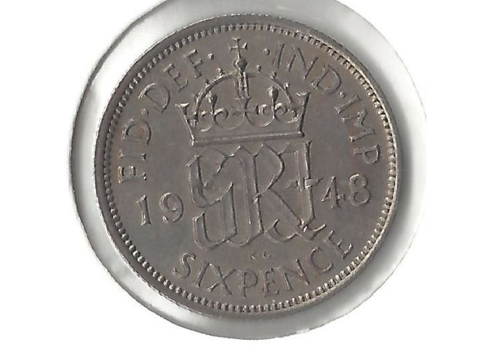 GRANDE BRETAGNE 6 PENCE 1948 TTB+