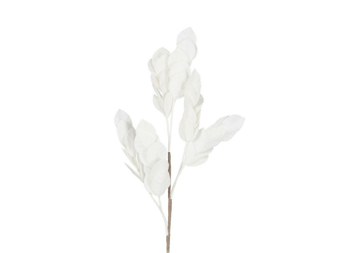Branchage Artificiel Sorbier en Polyester Blanc Haute Tige 80cm