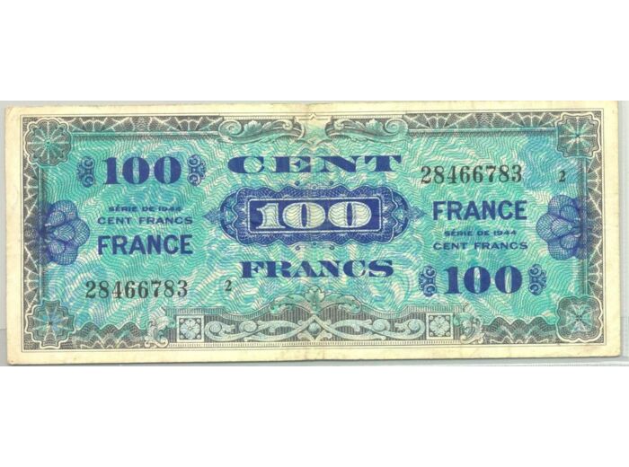 FRANCE 100 FRANCS Type FRANCE 1945 SERIE 2 TTB 783