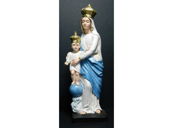 Notre-Dame des Victoires 20cm résine polychrome PEINTE MAIN