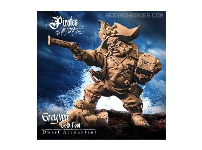 Fantasy : Pirates - Greywir Gold Foot, Dwarf Accountant