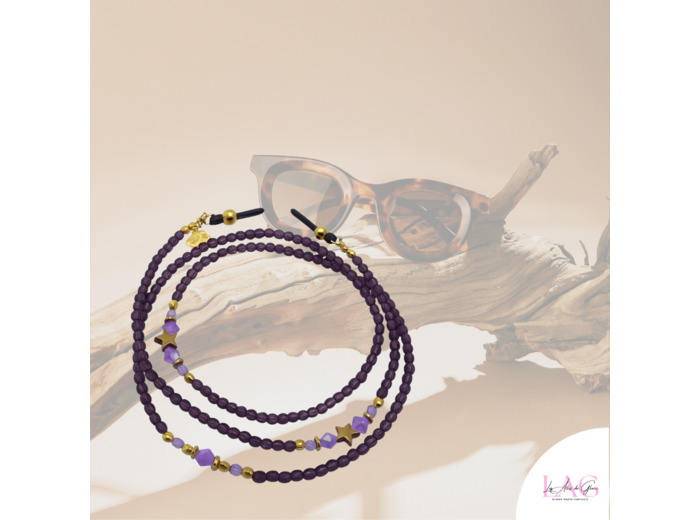 CHAÎNE DE LUNETTE PURPLE STAR