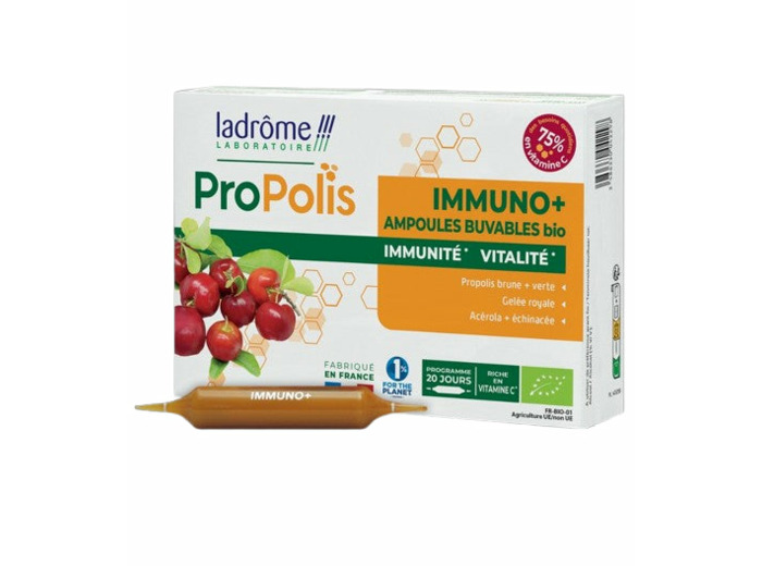 Immuno+ Propolis-20 ampoules-Ladrôme