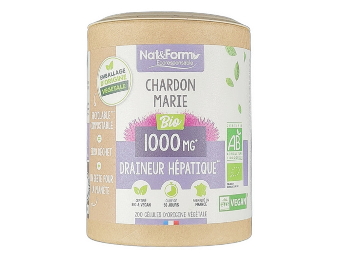Chardon Marie Draineur Hépatique Bio 200 Gélules