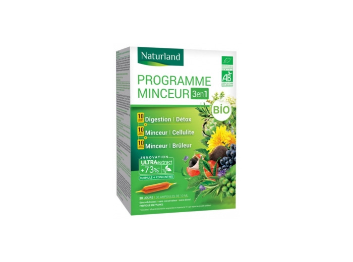 Programme Minceur Bio Lot de 3 boites ampoule Naturland