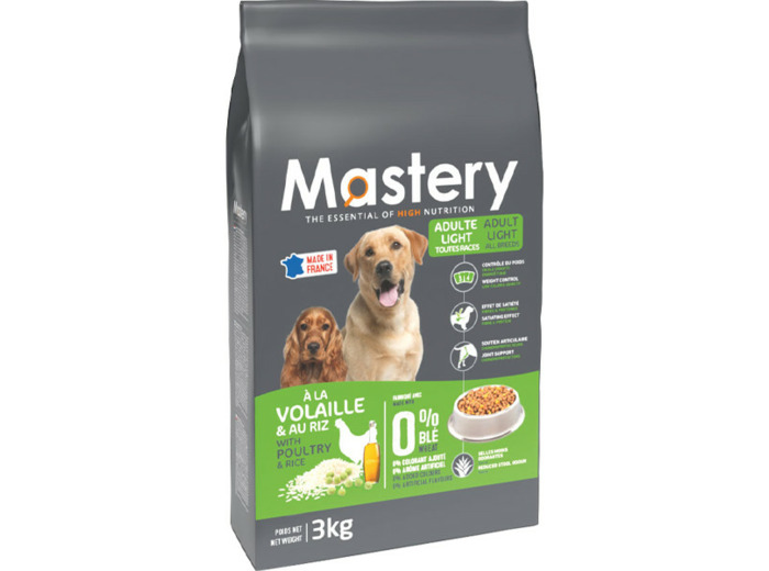 Croquettes Mastery pour chiens stérilisés ou en surpoids - 2 formats