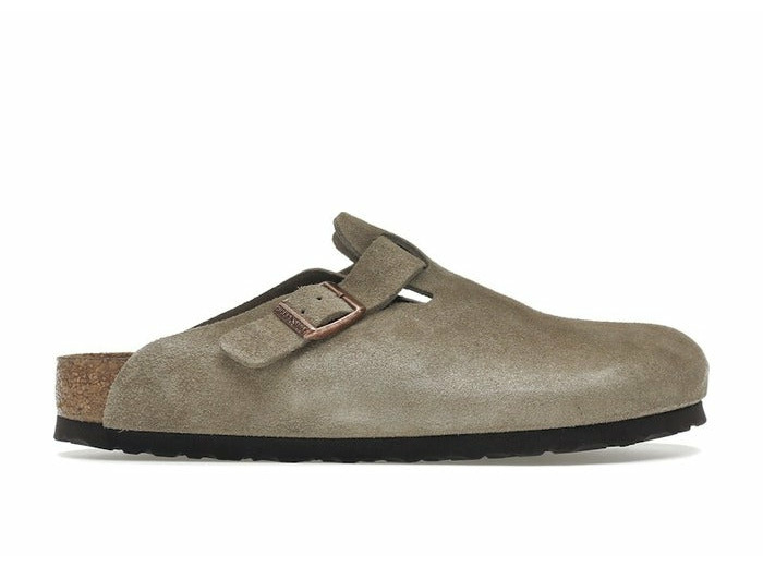 Birkenstock Boston Soft Footbed Suede Taupe