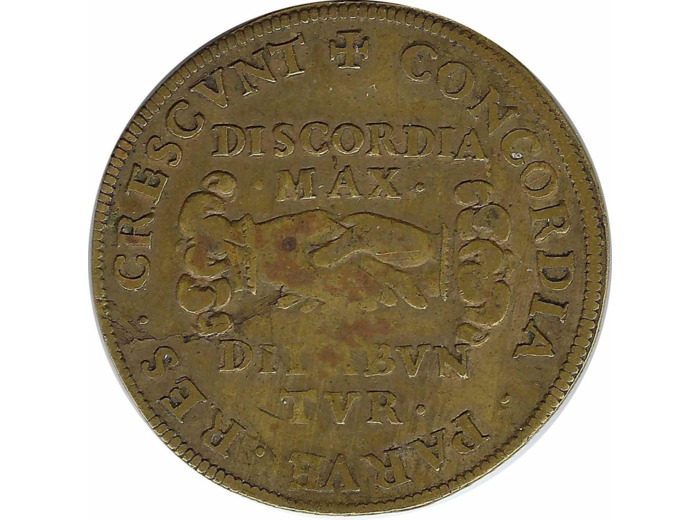 HENRI II - JETON CONCORDIA PARVE RES CRESCVNT DISCORDIA MAX DILABVN TVR TB