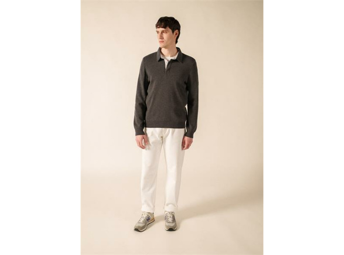 Pull BADEN NAVY 100% Laine SAINT JAMES