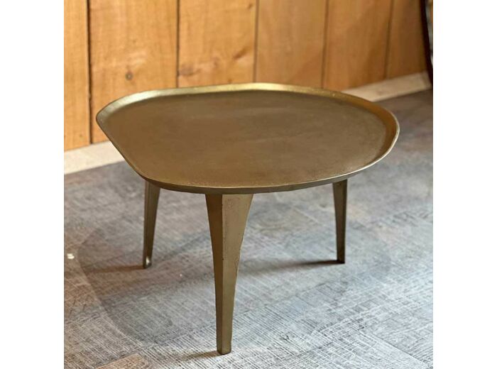 Table basse Gabrielle dorée 65x62x39cm